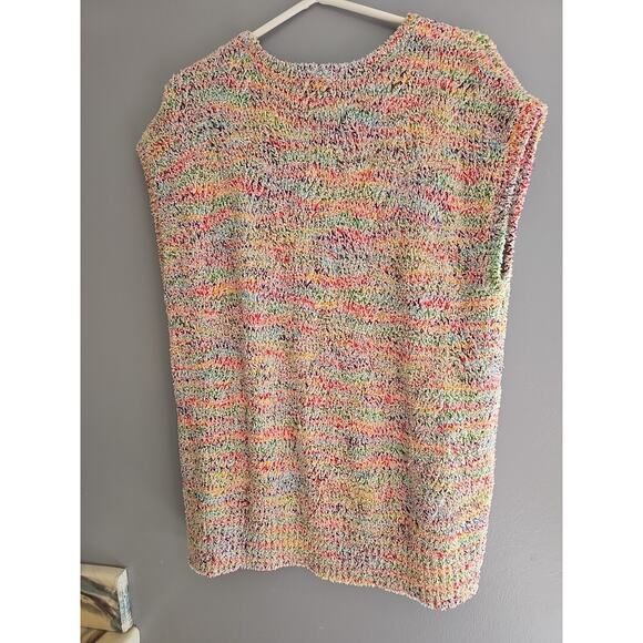 Coldwater Creek Multicolor Colorful Preppy Pullover Sweater Womans Size Medium - Picture 2 of 5